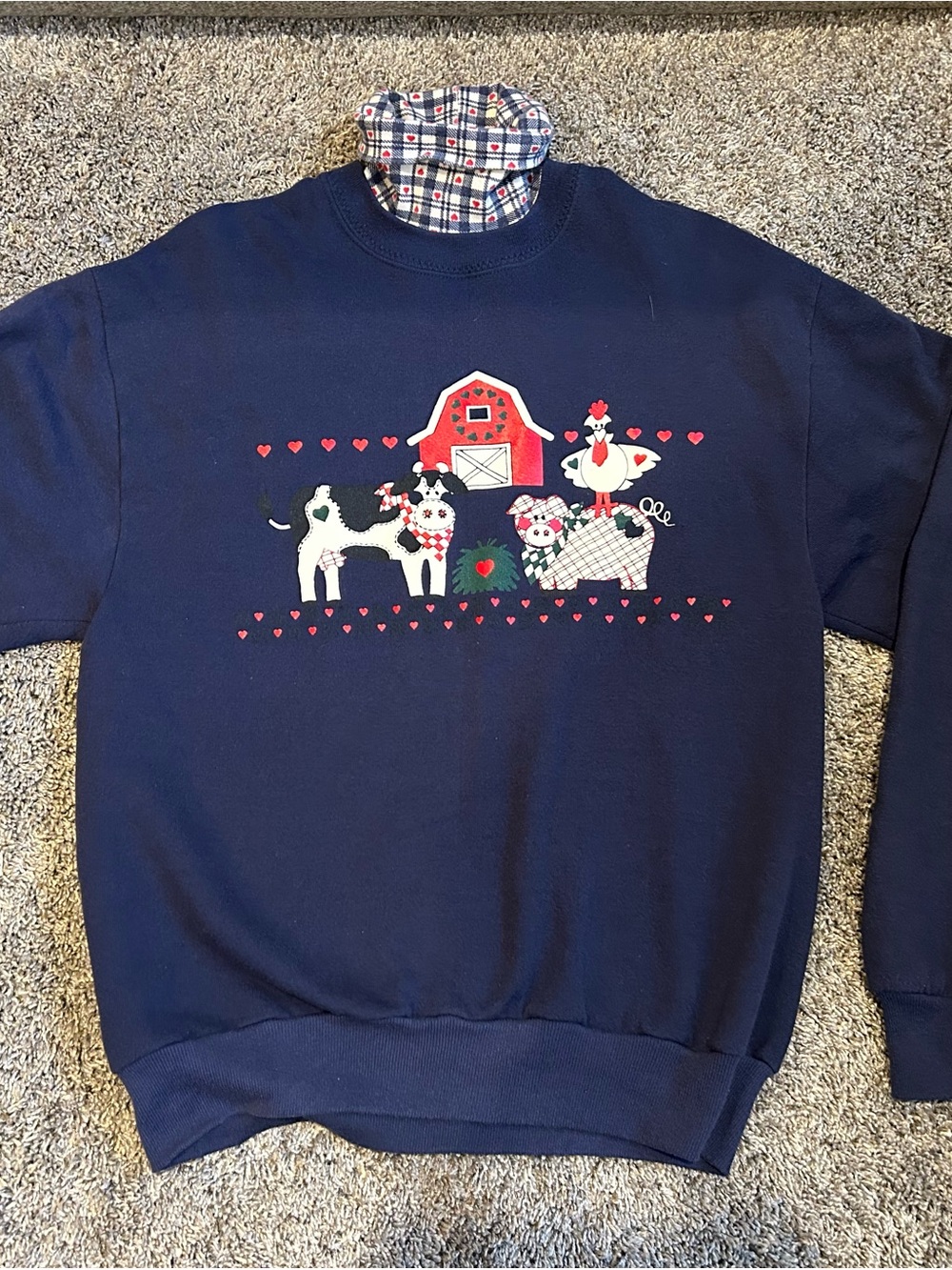 Women’s 90s farm sweatshirt medium
